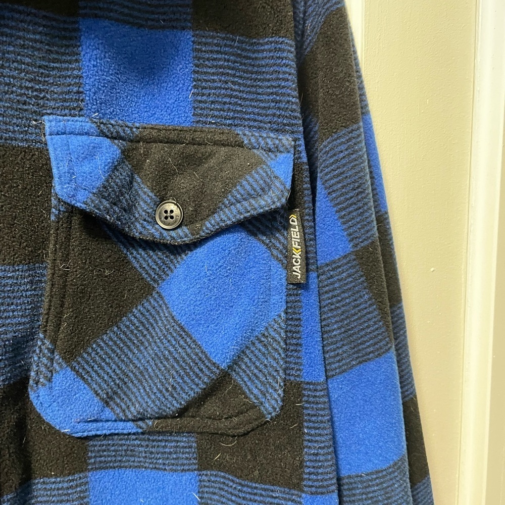 Blue and Black Plaid Men's Sweater Small - Picture 6 of 7